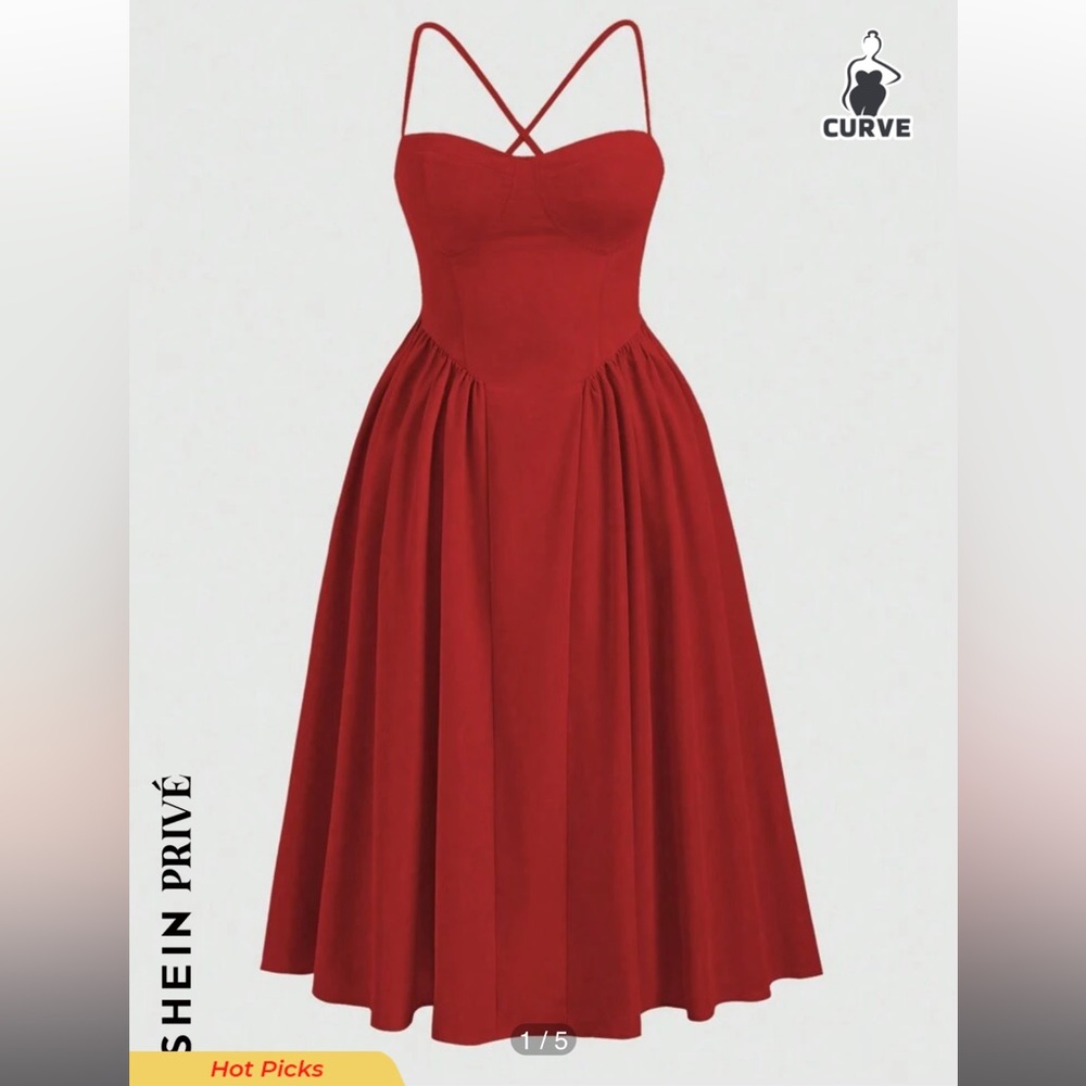 Red SHEIN dress